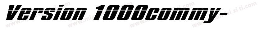 Version 1000commy字体转换